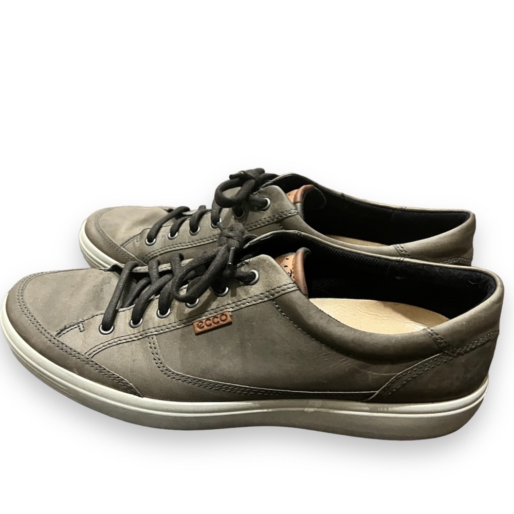 Ecco Soft 7 Sneaker Shoes Men’s Size 13 Gray Soft Leather Suede